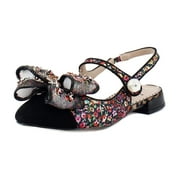 Livy Women's Flats Black Ditsy Floral Size 11 M